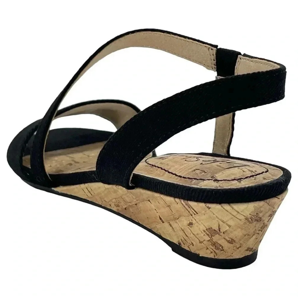 Life Stride Yasmine Womens Canvas Wedge Dress Sandals Soft System Insole Size 5M - Picture 7 of 15